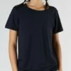 Active T-Shirt Aus Bio-Baumwolle & Modal - Black -Grundstoff Verkaufsladen 1100 01 Damen Shirt Bio Baumwolle Tencel Lyocell nachhaltig umweltschonend soprtlich locker 1280x1280