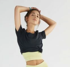 Active T-Shirt Aus Bio-Baumwolle & Modal - Black -Grundstoff Verkaufsladen 1100 01 T Shirt sportlich weiter Schnitt nachhaltige Bio Baumwolle Modalfasern oekofair 1280x1280