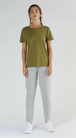 Active T-Shirt Aus Bio-Baumwolle & Modal - Olive -Grundstoff Verkaufsladen 1100 13 hochwertiges T Shirt sportlich locker geschnitten nachhaltig Bio Baumwolle Tencel oekofair 1280x1280