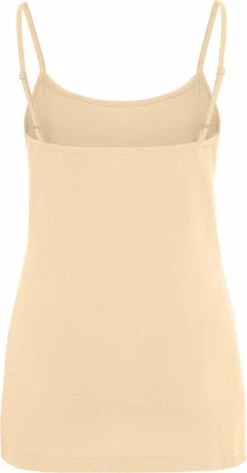 Spaghetti-Top Aus Bio-Baumwolle - Beige -Grundstoff Verkaufsladen 1211 01 Unterhemd Damen Gots organic cotton back 1280x1280