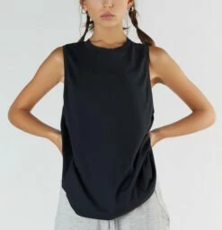 Active Tanktop Aus Bio-Baumwolle & Modal - Black