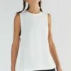 Active Tanktop Aus Bio-Baumwolle & Modal - White -Grundstoff Verkaufsladen 1211 02 sportliches Damentop nachhaltiger Biobaumwolle Tencel lockere Schnittform oekofair 1280x1280