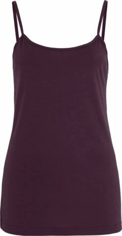 Spaghetti-Top Aus Bio-Baumwolle - Aubergine