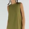 Active Tanktop Aus Bio-Baumwolle & Modal - Olive