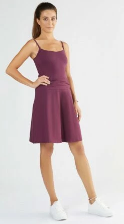 Spaghetti-Top Aus Bio-Baumwolle & Elastan - Aubergine -Grundstoff Verkaufsladen 1216 028 1418 028 nachhaltiges Top Rock Bio Baumwolle Auberginenfarben online 1280x1280