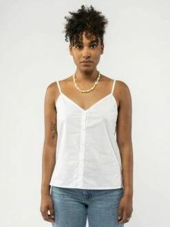 Mela Fairtrade Träger-Top Mohini Aus Bio-Baumwolle - Weiß -Grundstoff Verkaufsladen 151 103 wht mohini 01 weisses Traegertop Mohini aus Bio Baumwolle fair produziert von Melawear 1280x1280