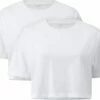 Cropped T-Shirt Aus Biobaumwolle - 2er-Pack - White -Grundstoff Verkaufsladen 2er pack cropped shirt bio baumwolle EP26 WH 2P 1280x1280