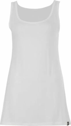 Träger-Longshirt - Viskose - Weiss