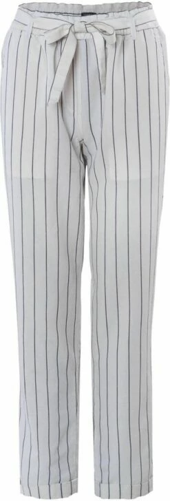 Hose Aus Bio-Leinen Und Bio-Baumwolle - White/ink Blue