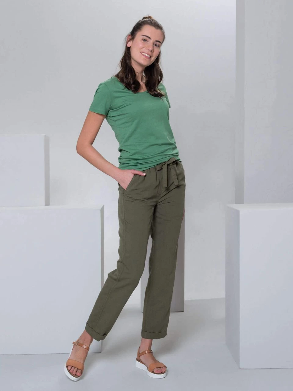 Hose Aus Bio-Leinen Und Bio-Baumwolle - Thyme 4 Hose Aus Bio-Leinen Und Bio-Baumwolle - Thyme – Bild 2