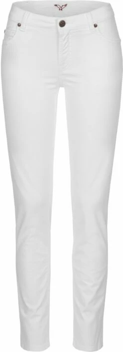 Sve:nja - Slim Fit Hose Aus Bio-Baumwolle - White