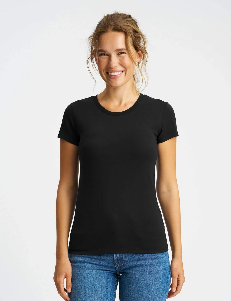 Neutral Fitted T-Shirt Aus Fairtrade Bio-Baumwolle - Schwarz 6 Neutral Fitted T-Shirt Aus Fairtrade Bio-Baumwolle - Schwarz – Bild 4