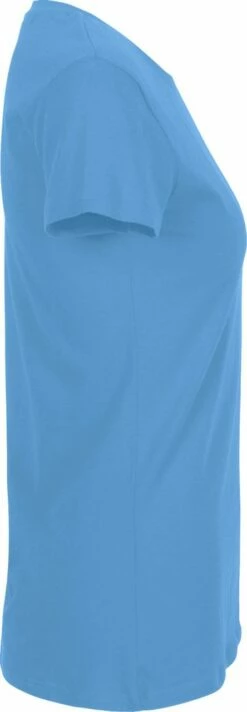 Neutral Fitted T-Shirt Aus Fairtrade Bio-Baumwolle - Dusty Indigo -Grundstoff Verkaufsladen 81001 Dusty Indigo Neutral Fairtrade Oberteil Jersey eng geschnitten enganliegender Ausschnitt oekologisch 1280x1280