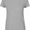 Neutral Fitted T-Shirt Aus Fairtrade Bio-Baumwolle - Grau Meliert -Grundstoff Verkaufsladen 81001 Grey Neutral Shirt kurzaermelig hochwertig Taillierung Bio Baumwolle Fair Trade 1280x1280