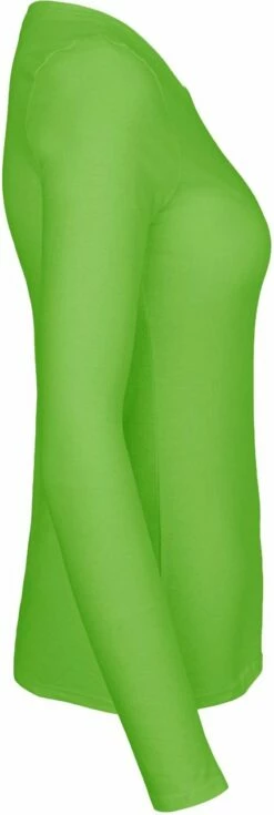 Neutral Longsleeve Aus Fairtrade Bio-Baumwolle - Lime -Grundstoff Verkaufsladen 81050 Lime Neutral Komfortables Basic Shirt side reine Bio Baumwolle fair hergestellt 1280x1280