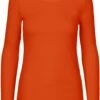 Neutral Longsleeve Aus Fairtrade Bio-Baumwolle - Orange -Grundstoff Verkaufsladen 81050 Orange Neutral Faires Damen Shirt Langarm basic umweltschonend organic 1280x1280
