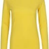 Neutral Longsleeve Aus Fairtrade Bio-Baumwolle - Yellow -Grundstoff Verkaufsladen 81050 Yellow Neutral Basic Rundhals Shirt langaermelig front Damen gelb Fairtrade Biobaumwolle 1280x1280