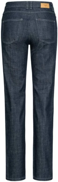 Fin:na - Straight Cut Jeans Aus Bio-Baumwolle - Classic Blue -Grundstoff Verkaufsladen 99103 025 classic blue Finna Feuervogl Damen Jeans back gearader Schnitt Guertelschlaufen Biobaumwolle oekologisch nachhaltig 1280x1280