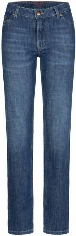 Fin:na - Straight Cut Jeans Aus Bio-Baumwolle - Medium Blue