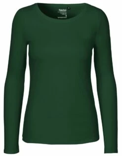Neutral Longsleeve Aus Fairtrade Bio-Baumwolle - Bottle Green