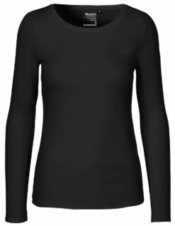 Grundstoff Verkaufsladen -Grundstoff Verkaufsladen BLA Neutral Damen Longsleeve Shirt Biobaumwolle schwarz 1280x1280 1
