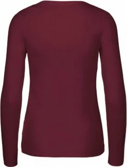 Neutral Doppelpack - Longsleeve Aus Fairtrade Bio-Baumwolle - Bordeaux -Grundstoff Verkaufsladen BOR back Da Langarm Shirt GOTS Fairtrade Neutral 1280x1280 1