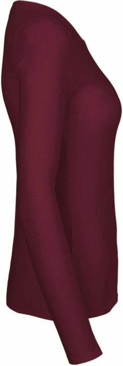Neutral Doppelpack - Longsleeve Aus Fairtrade Bio-Baumwolle - Bordeaux -Grundstoff Verkaufsladen BOR side DA Langarm Shirt Oeko Tex O81050 1280x1280 1