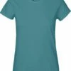 Neutral Classic T-Shirt Aus Fairtrade Bio-Baumwolle - Teal -Grundstoff Verkaufsladen Bio Baumwoll Damen Shirt O80001 teal 1280x1280