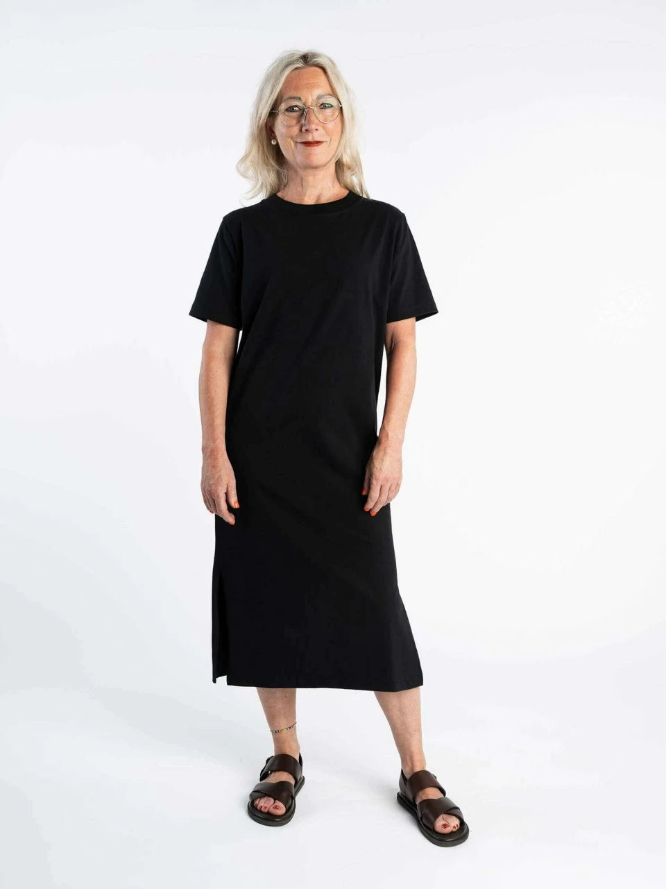 Mela Fairtrade Jersey-Kleid Latika Aus Bio-Baumwolle - Schwarz 4 Mela Fairtrade Jersey-Kleid Latika Aus Bio-Baumwolle - Schwarz – Bild 2