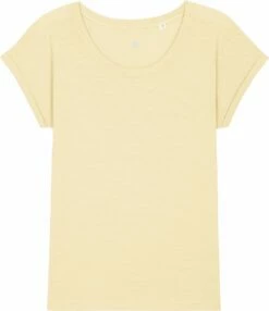 Slub T-Shirt Aus Bio-Baumwolle - Butter