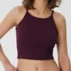 Ripp-Jersey Crop Top Aus Bio-Baumwolle - Aubergine -Grundstoff Verkaufsladen Bio Baumwolle Top vegan 1515 028 1280x1280