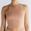 Crop Top Aus Bio-Baumwolle - Café Crema -Grundstoff Verkaufsladen Crop Top Cafe Crema 1217 070 1280x1280