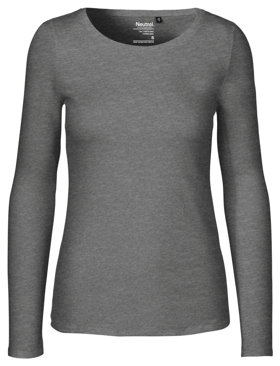 Neutral Longsleeve Aus Fairtrade Bio-Baumwolle - Dark Heather 3 Neutral Longsleeve Aus Fairtrade Bio-Baumwolle - Dark Heather