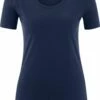 Basic Rundhals T-Shirt Aus Bio-Baumwolle - Navy -Grundstoff Verkaufsladen Damen Rundhals Shirt Living Crafts navy Bio Baumwolle 1280x1280