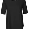 Neutral Half Sleeve T-Shirt Aus Bio-Baumwolle Fairtrade - Schwarz -Grundstoff Verkaufsladen Damen Shirt Halbarm black NE81004 1280x1280