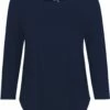 Neutral 3/4 Sleeve T-Shirt Aus Fairtrade Bio-Baumwolle - Navy