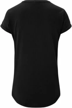 Organic Rolled Sleeve T-Shirt - Doppelpack - Black -Grundstoff Verkaufsladen Damen T Shirt Biobaumwolle schwarz hinten 1280x1280 1