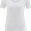 Basic Rundhals T-Shirt Aus Bio-Baumwolle - White -Grundstoff Verkaufsladen Damen T Shirt weiss Livingcrafts Biobaumwolle GOTS 63865 1280x1280