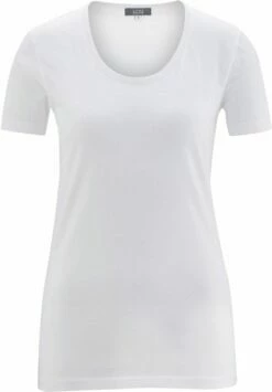 Basic Rundhals T-Shirt Aus Bio-Baumwolle - White