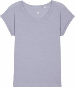 Slub T-Shirt Aus Bio-Baumwolle - Lavender