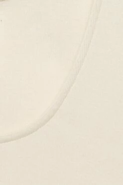 Feinripp T-Shirt Aus Fairtrade Biobaumwolle - Natur -Grundstoff Verkaufsladen Detail Rundhalsausschnitt T Shirt vegan 1 015 02791 0043 1280x1280