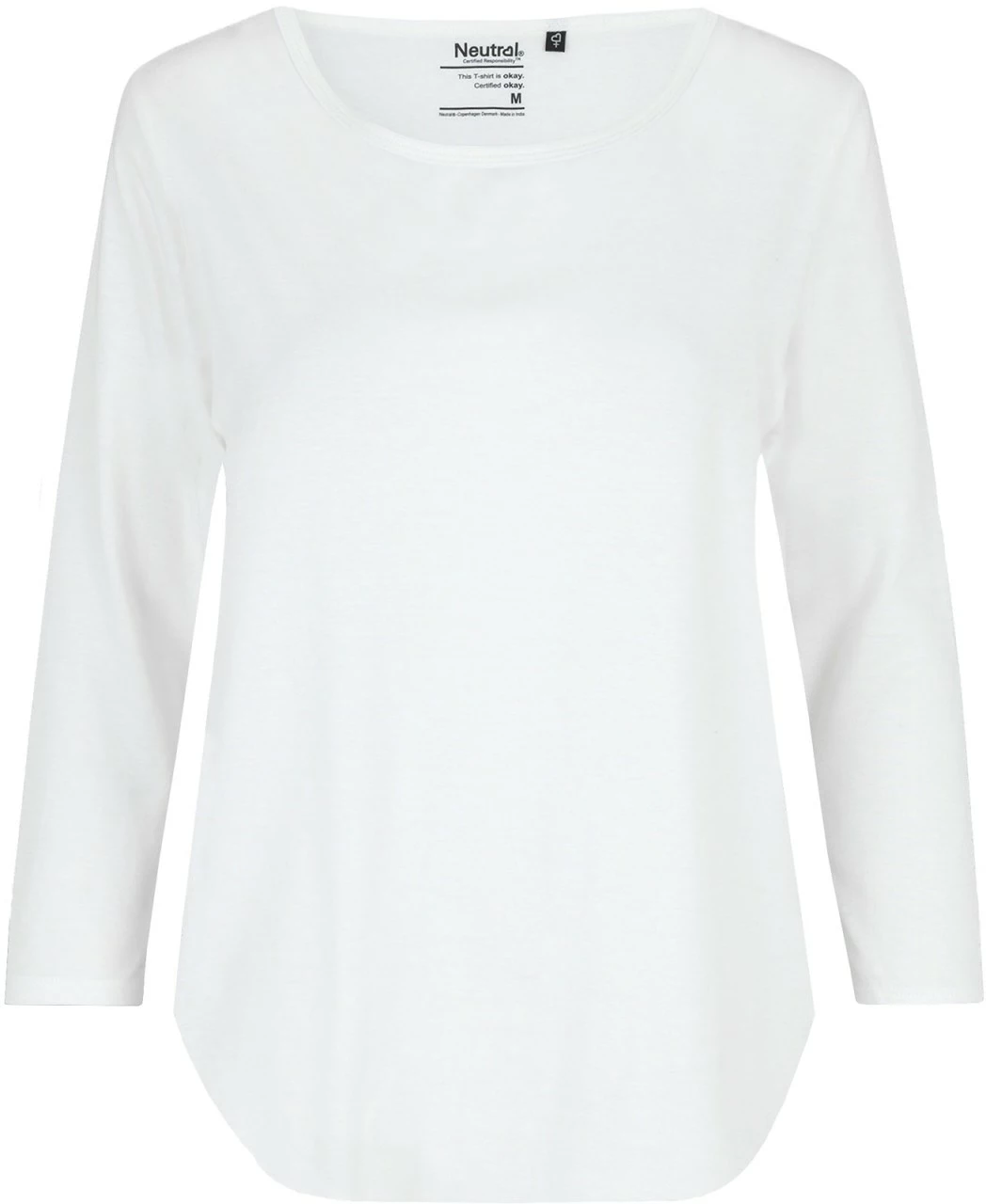 Neutral 3/4 Sleeve T-Shirt Aus Fairtrade Bio-Baumwolle - White 3 Neutral 3/4 Sleeve T-Shirt Aus Fairtrade Bio-Baumwolle - White