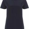 Organic T-Shirt - Navy -Grundstoff Verkaufsladen EP02 Tshirt Damen Rundhalsausschnitt Navy Basic Organic Cotton Fear Wear Foundation vegan bio 1280x1280