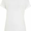 Organic Rolled-Up Sleeve T-Shirt - White -Grundstoff Verkaufsladen EP12 Frauen Shirt rolled 1280x1280