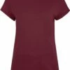 Organic Rolled Sleeve T-Shirt - Burgundy -Grundstoff Verkaufsladen EP16 BU Earth Positive Shirt Rolled Sleeve Rundhals weinrot Bio Baumwolle Fair Wear 1280x1280