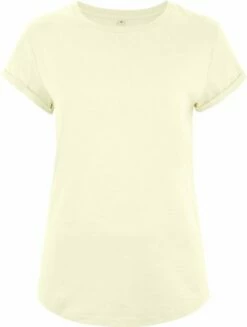 Organic Rolled Sleeve T-Shirt - Ecru