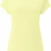 Organic Rolled Sleeve T-Shirt - Pale Lemon -Grundstoff Verkaufsladen EP16 PLE Earth Positive Basic T Shirt taillierter Schnitt Pale Lemon Biobaumwolle Fair Fashion 1280x1280