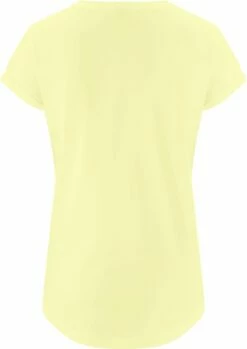 Organic Rolled Sleeve T-Shirt - Pale Lemon -Grundstoff Verkaufsladen EP16 PLE Earth Positive Damen Shirt Rueckansicht Rundhalsausschnitt hell gelb vegan 1280x1280