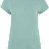 Organic Rolled Sleeve T-Shirt - Slate Green -Grundstoff Verkaufsladen EP16 SLGR damen t shirt bio tailliert 1280x1280