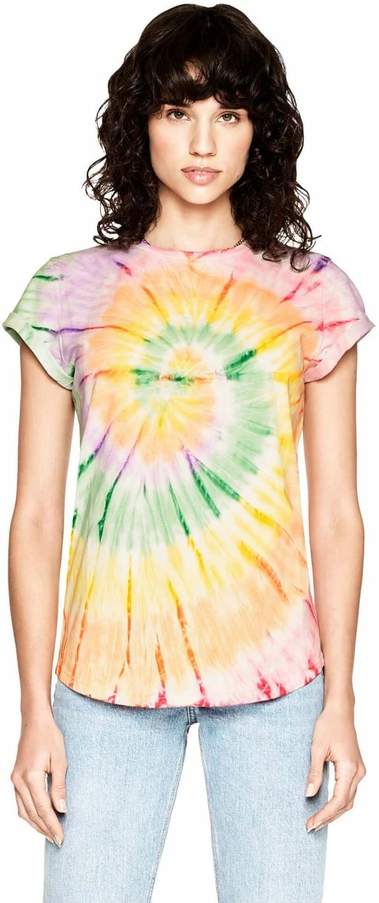 Organic Rolled Sleeve T-Shirt - Tie Dye 4 Organic Rolled Sleeve T-Shirt - Tie Dye – Bild 2